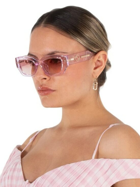 Gucci Women’s Sunglasses Transparent Pink Square Burgundy Gradient GG1558SK 003 main image 4